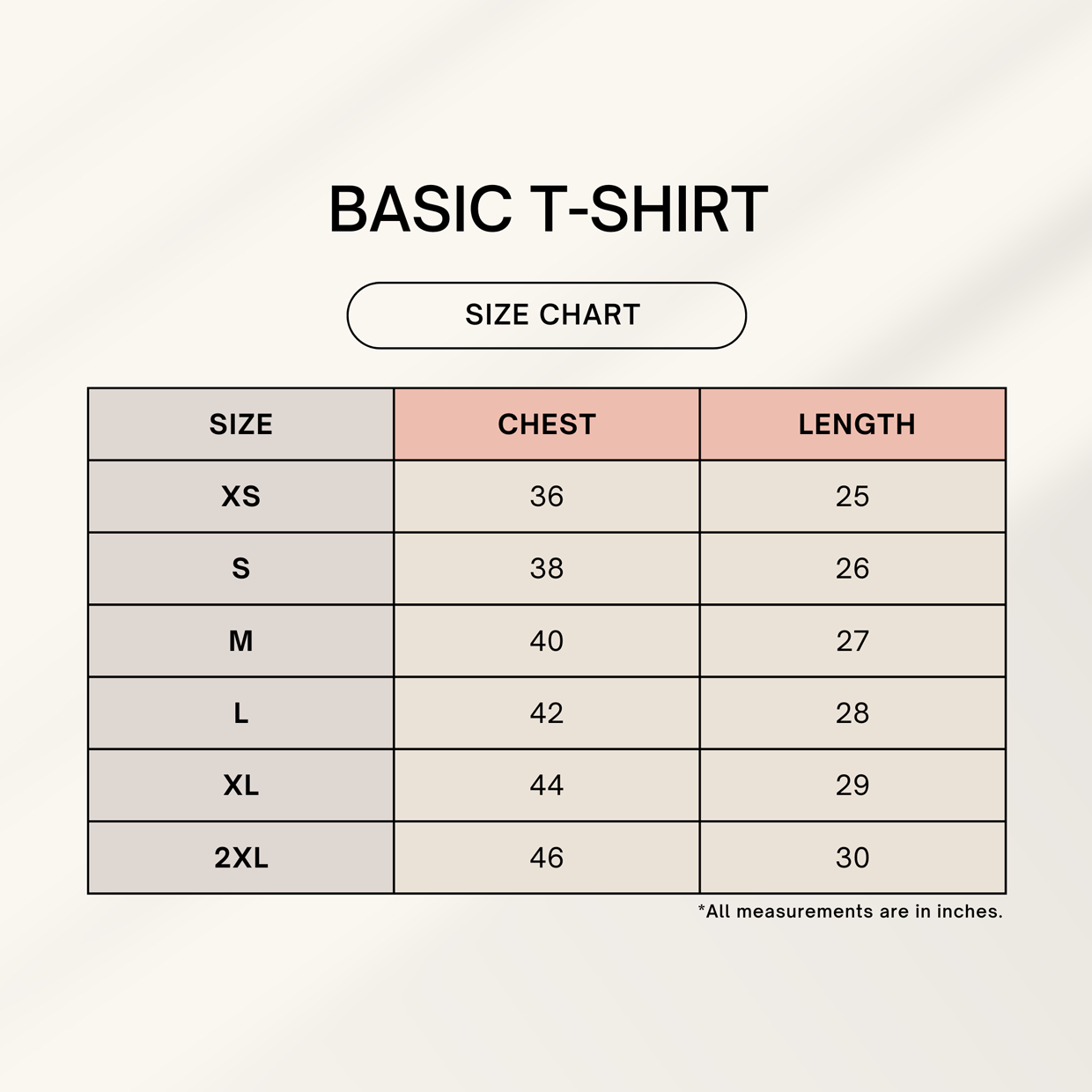 Color_Size Chart
