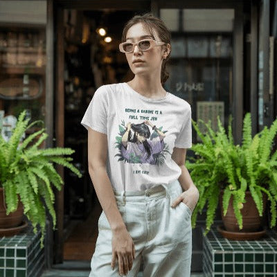 Empowering women’s graphic tee showing bold baddie CEO quote