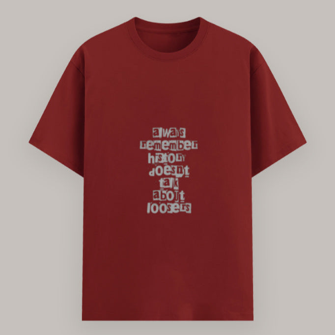 Positive mindset graphic T-shirt for everyday wear Color_Red