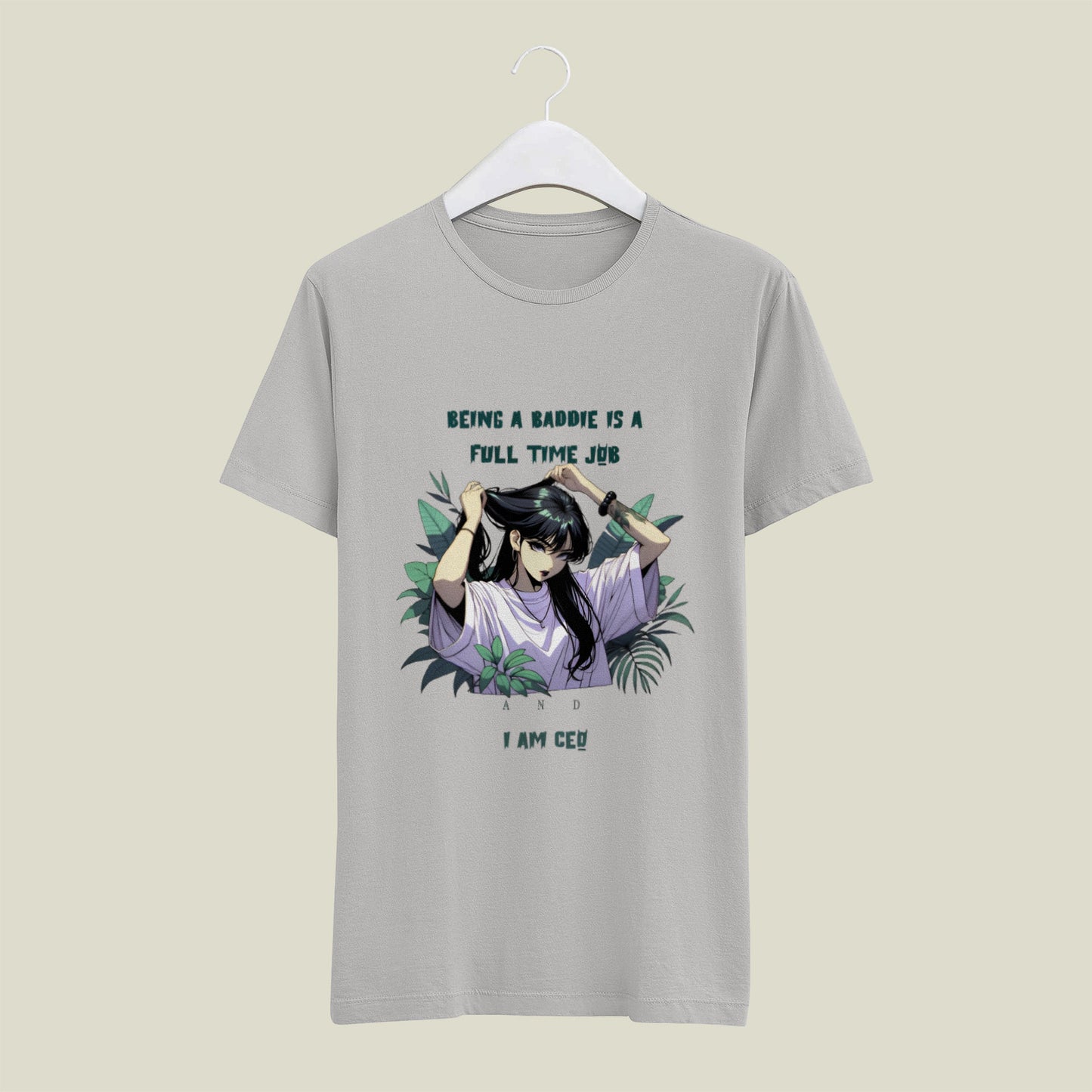Stylish women’s quote T-shirt for ambitious and confident girls