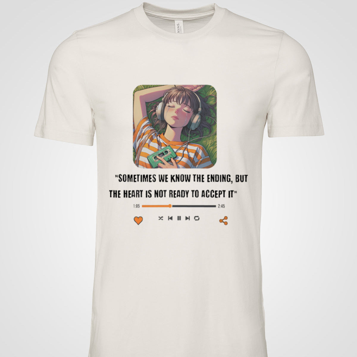 Poetic quote unisex T-shirt for thoughtful youth