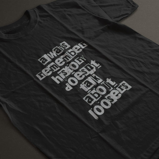 Soft cotton unisex T-shirt featuring success and ambition quote