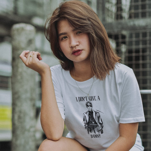 I Don’t Give a Damn Graphic T-Shirt – Funny Sarcastic Quote Tee for Men & Women