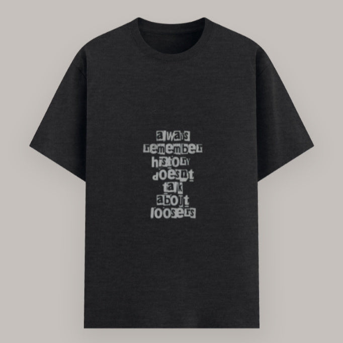 Empowering quote T-shirt – wear your confidence on your sleeve Color_Blackmelange