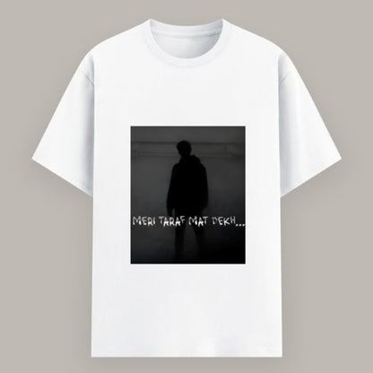 Trendy streetwear style unisex T-shirt with sassy Hindi message Color_White