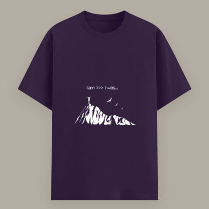 Classic motivational quote T-shirt encouraging self-confidence Color_Purple