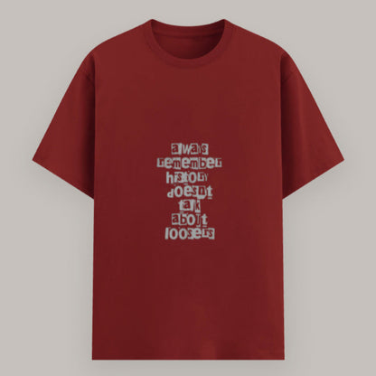 Positive mindset graphic T-shirt for everyday wear Color_Red