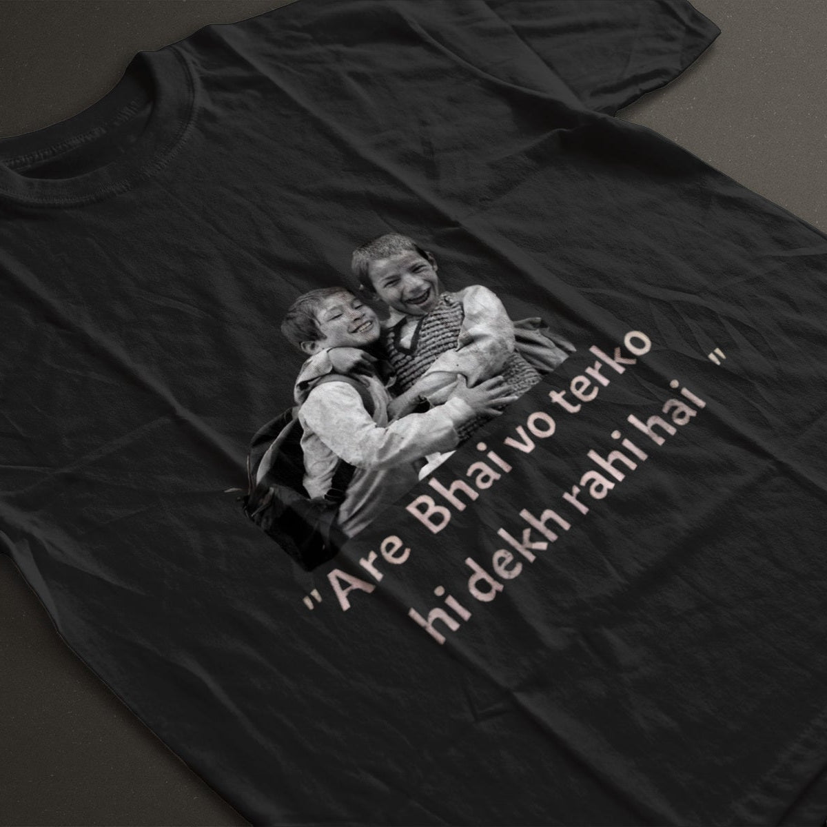 Indian streetwear funny quote shirt for guys