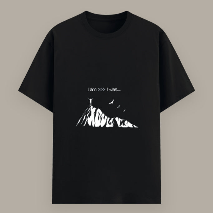 Growth mindset positive affirmation tee in soft cotton Color_Black