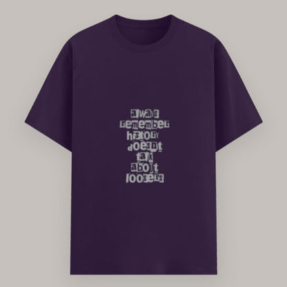 Inspirational quote T-shirt – turn heads and spark conversations Color_Purple
