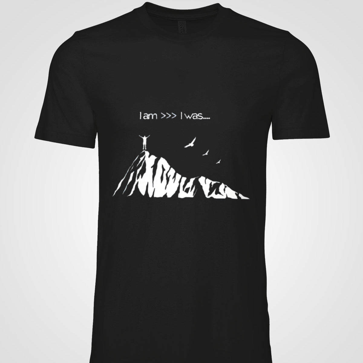 Empowering unisex T-shirt with bold self-improvement slogan